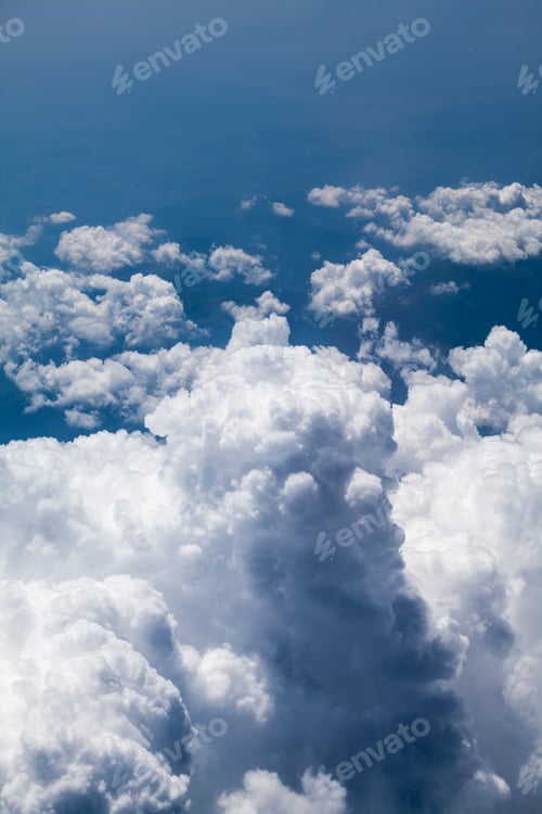 Preview: Beautiful, Dramatic Clouds And Sky Viewed From The Plane. High Resolution And Quality