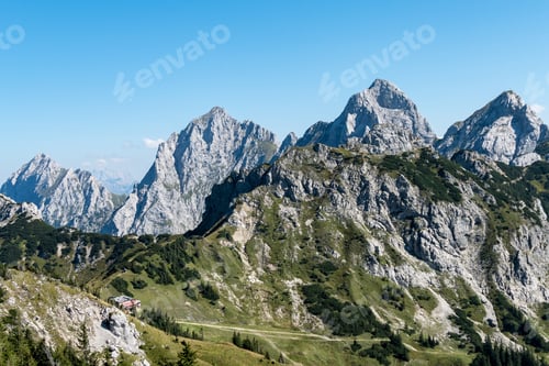 Preview: Image Landscape Of The Tannheimer Tal In Austria, Europe