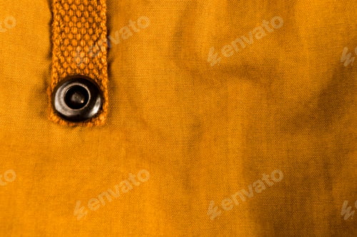 Preview: Clothing Items Stonewashed Cotton Fabric Texture With Seams, Clasps, Buttons And Rivets, Macro