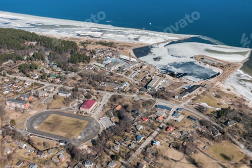 Preview: Aerial View Over The Small Village
