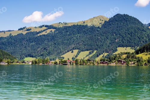 Preview: Lake Walchsee Near Koessen In Tirol,Alps,Austria