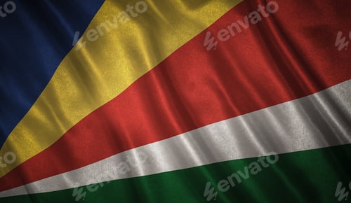 Preview: Flag With Original Proportions. Flag Of The Seychelles