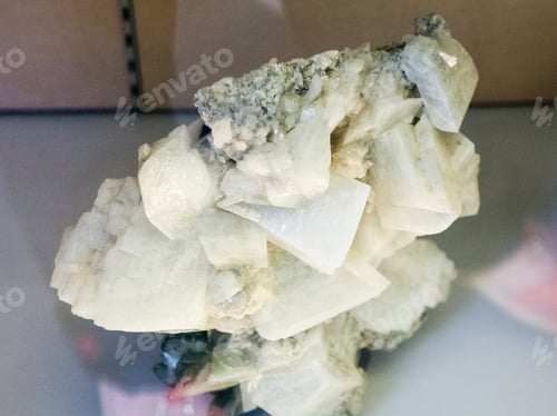 Preview: Beautiful Crystals, Minerals And Stones - Colors And Textures. Image Has Grain Texture Visible On