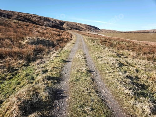 Preview: Road Leading Up To Deanhead Reservoir, West Yorkshire, Uk