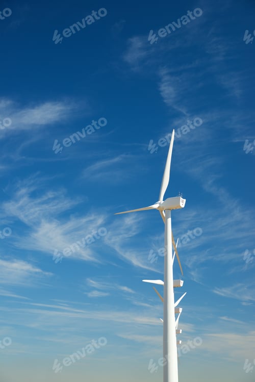 Preview: Windmills For Electric Power Production, Zaragoza Province, Aragon, Spain.