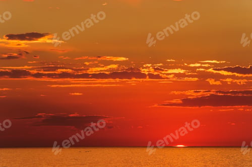 Preview: Orange Sunset Over The Black Sea