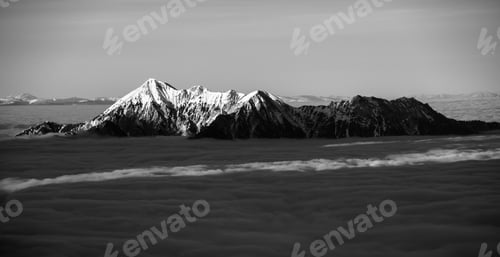 Preview: Sunset In The Mountains With Fog In The Valley