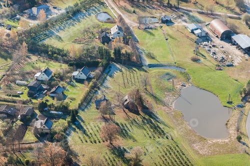 Preview: Aerial View Over The Small Village