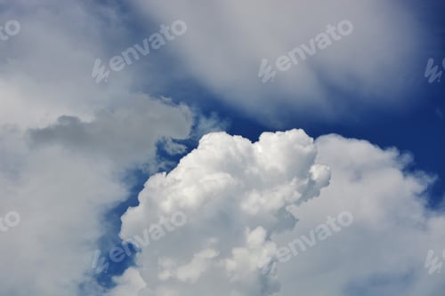 Preview: Sky / Blue Sky Background With Clouds / Sky With Clouds