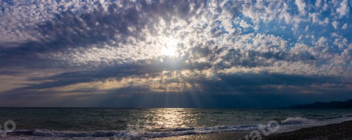 Preview: Amazing Sea Sunset, The Sun, Waves, Clouds