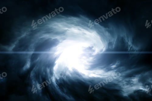 Preview: Blurred Swirl In The Dark Storm Clouds