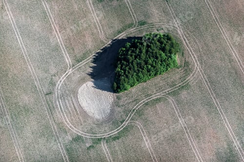 Preview: Aerial View Over The Rural Fields