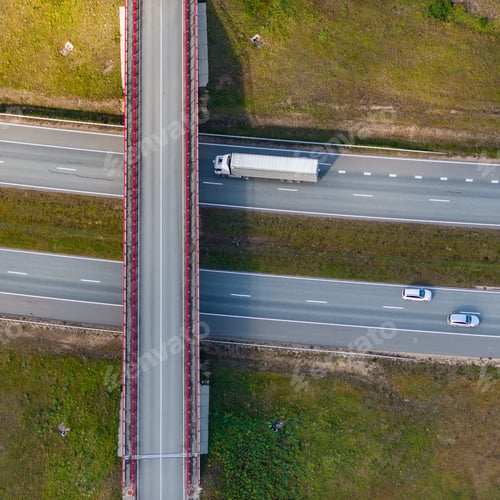 Preview: Aerial View Over The Viaduct And Highway