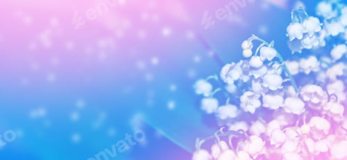 Preview: Spring Landscape. Flowers Lily Of The Valley