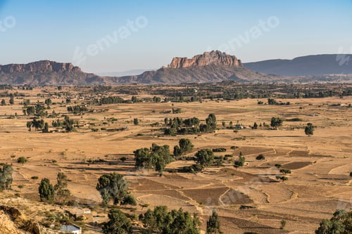 Preview: Landscape In Gheralta In Tigray, Northern Ethiopia, Africa.