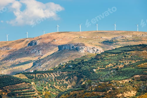Preview: Beautiful Mountain Landscape Of Crete Island, Greece