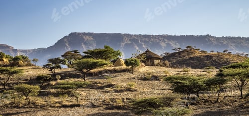 Preview: Mountains, Fields And Hills In The Highlands Of Lalibela, Ethiopia