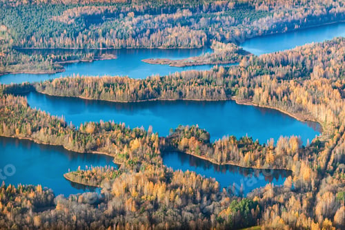 Preview: Aerial View Over The Lakes In Autumn