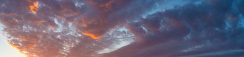 Preview: Landscape With Dramatic Light - Beautiful Golden Sunset With Saturated Sky And Clouds.