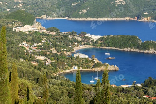 Preview: The View On A Bay In A Heart Shape And Beach, Corfu, Greece