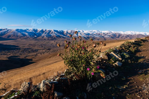 Preview: Beautiful Mountain Landscape With Settlements