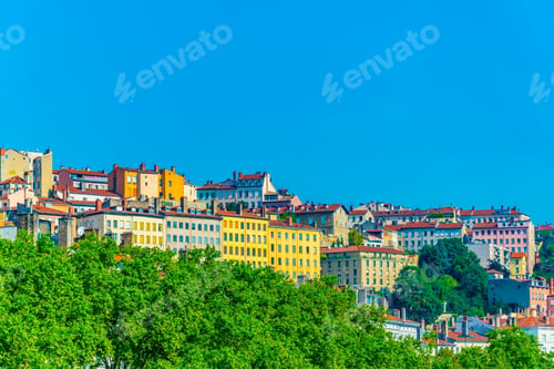 Preview: Colorful Facades Of Houses In Lyon, France