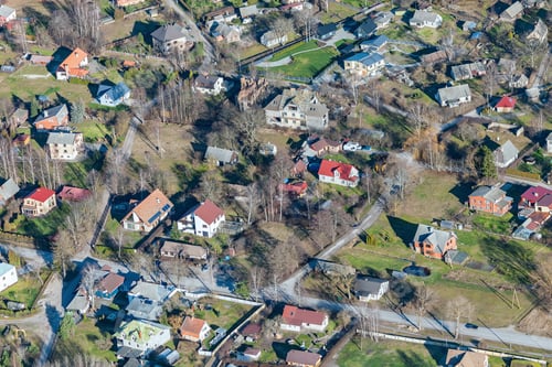 Preview: Aerial View Over The Village Ragaciems (Latvia)