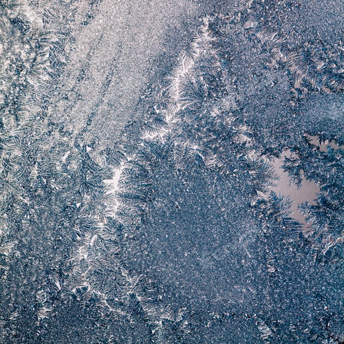 Preview: Ice Flowers On Glass - Texture And Background. High Resolution And Sharp, Beautiful Details
