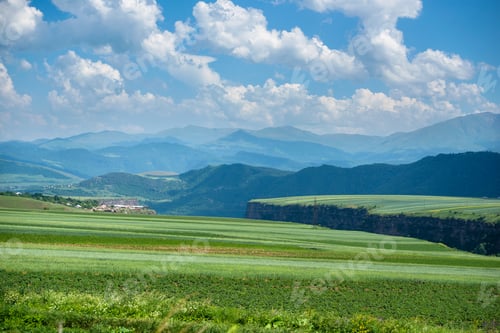 Preview: Rural Landscape With Field, Canyon And Mountains, Armenia