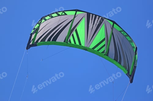 Preview: Power Kite Flying In A Blue Sky