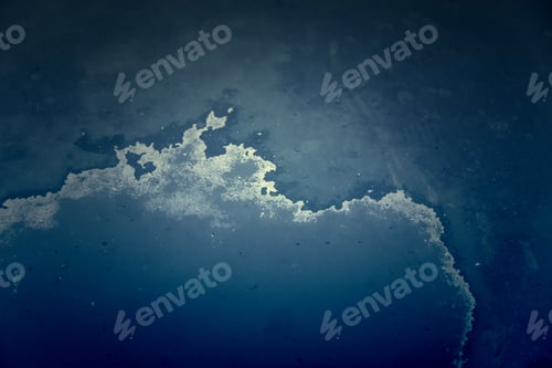 Preview: Detail Of Rusty Blue Background, Textured Background, Passage Of Time