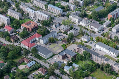 Preview: Aerial View Over The Rezekne City (Latvia)