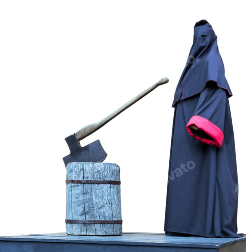 Preview: Execution Hangman Isolated On White Background
