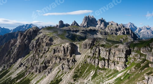 Preview: Beautiful Mountain Panorama In Tre Cime Di Lavaredo In Dolomites, Italy