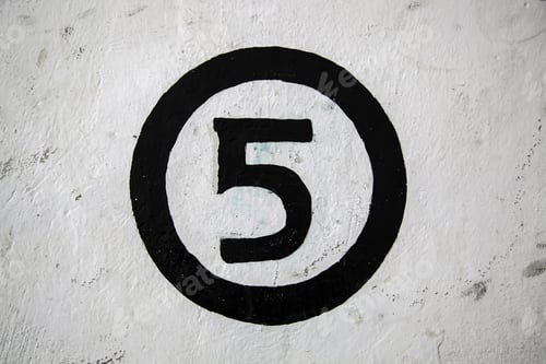 Preview: Detail Of Odd Number Of Information On A Wall, Address