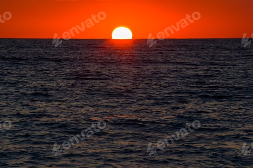 Preview: Amazing Sea Sunset, The Sun, Waves, Clouds
