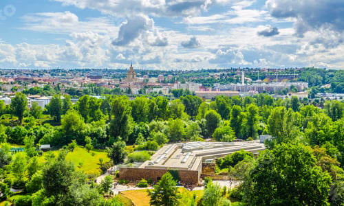 Preview: Aerial View Of Prague Taken From The Prague Zoo