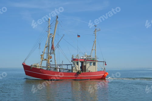 Preview: Shrimp Boat At North Sea In Schleswig-Holstein,Germany