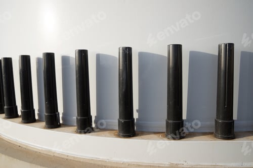 Preview: Close-Up Of The Base Of A Wind Turbines For Electric Power Production, Zaragoza Province, Aragon In