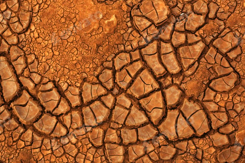 Preview: Dry Cracked Earth - Abstract Natural Background