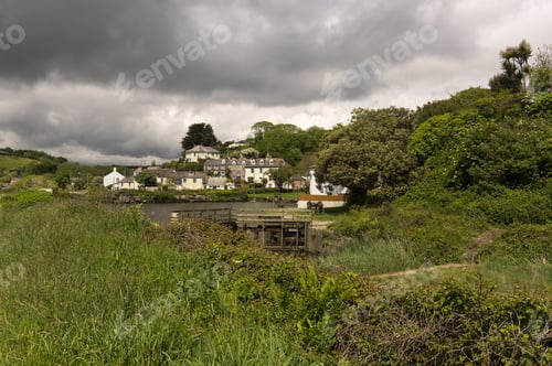 Preview: Pentewan Village In Cornwall, Uk