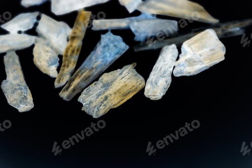 Preview: Kianit, Natural Semiprecious Stones With Details And Inverted Colors