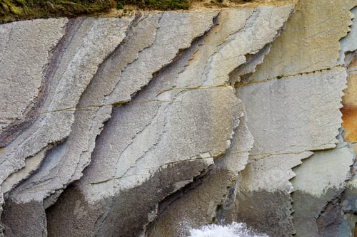 Preview: The Acantilado Flysch In Zumaia (Basque Country). Flysch Is A Sequence Of Sedimentary Rock Layers