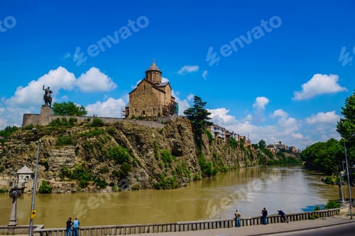 Preview: Metekhi Temple Above Mtkvari (Kura) River, Tbilisi, Georgia