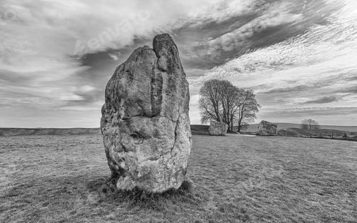 Preview: Monoliths From The Large Prehistoric Stone Circle At Avebury In Wiltshire.