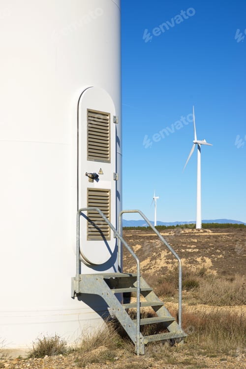 Preview: Windmills For Electric Power Production, Huesca Province, Aragon In Spain.