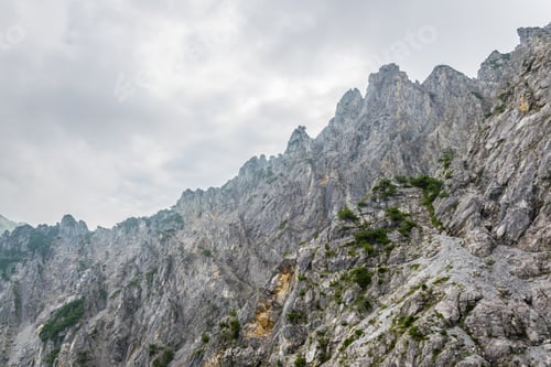 Preview: Detail Of The Fuerstensteig Hiking Trail In The Principality Of Liechtenstein.