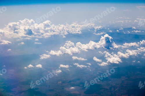 Preview: Beautiful, Dramatic Clouds And Sky Viewed From The Plane. High Resolution And Quality