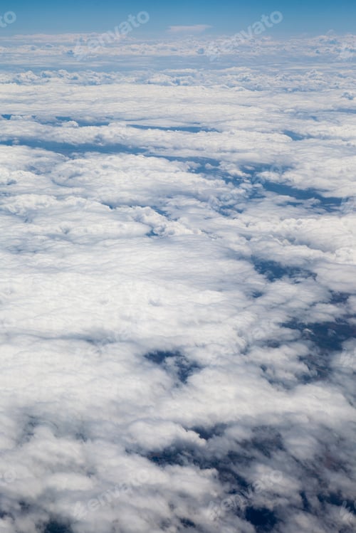Preview: Beautiful, Dramatic Clouds And Sky Viewed From The Plane. High Resolution And Quality