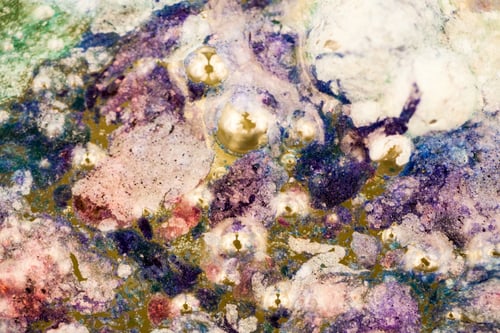 Vista previa: Abstract Composition With Mix Of Oil, Water And Colorful Ink. Pollution Concept